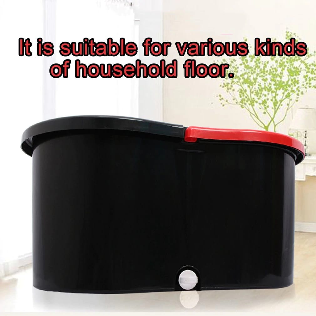 Steel spin mop